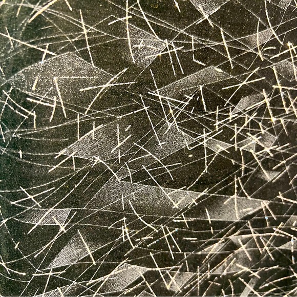 M Black Skirt with Sparkly Ornament Elegant Back Zipper with Button, A-style - Picture 3 of 10